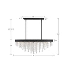 Crystorama WIN-619-BF-CL-MWP Black Forged Winham 8 Light Black Forged Chandelier Image 2