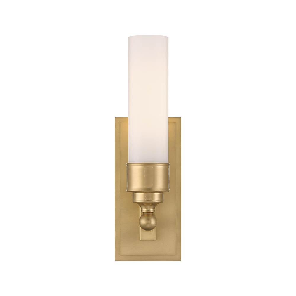 Crystorama WLX-301-AG Aged Brass Wilcox 1 Light Led Aged Brass Sconce Image 5