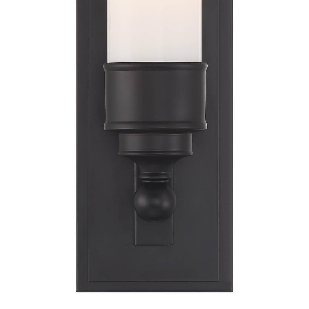 Crystorama WLX-301-MK Matte Black Wilcox 1 Light Led Matte Black Sconce Image 4