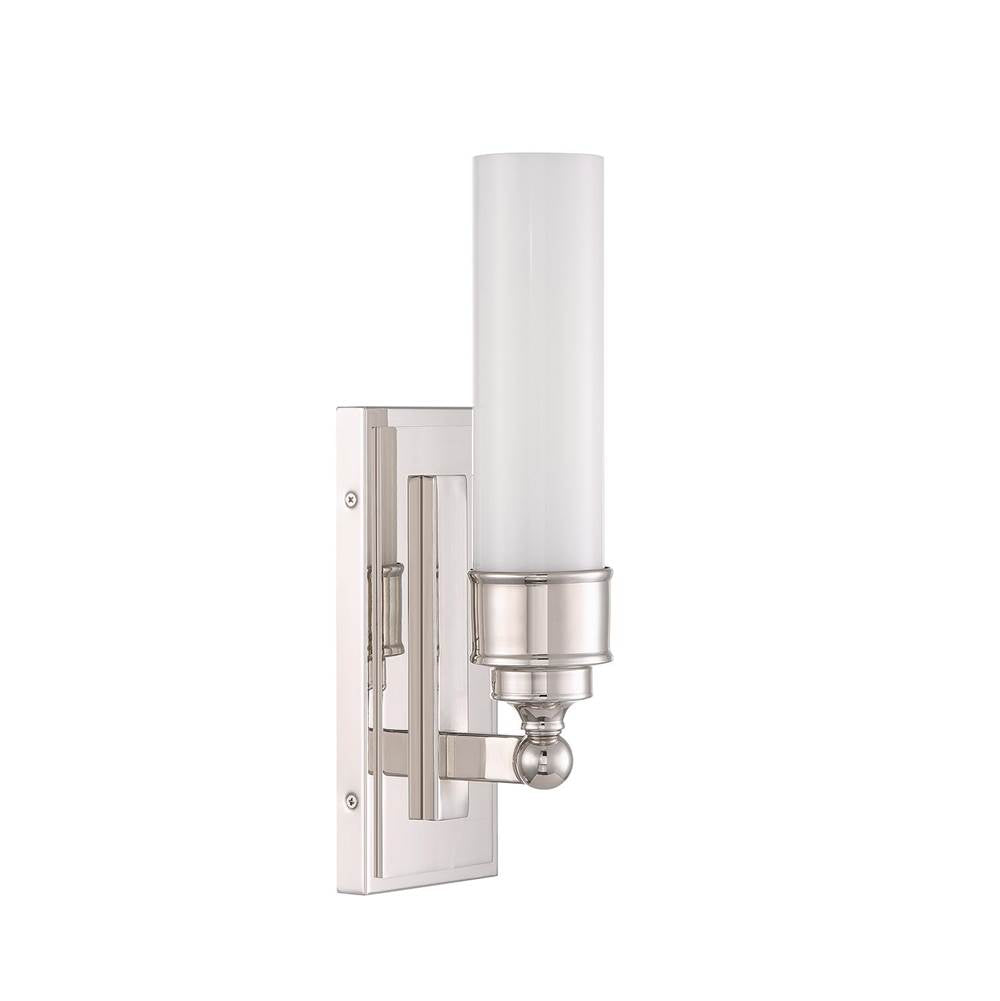 Crystorama Wilcox 1 Light Led Aged Brass Sconce