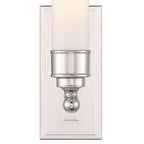 Crystorama WLX-301-PN Polished Nickel Wilcox 1 Light Led Polished Nickel Sconce Image 4