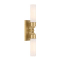 Crystorama WLX-302-AG Aged Brass Wilcox 2 Light Led Aged Brass Sconce Image 1
