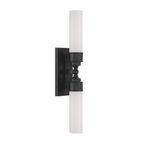 Crystorama Wilcox 2 Light Led Aged Brass Sconce