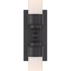 Crystorama WLX-302-MK Matte Black Wilcox 2 Light Led Matte Black Sconce Image 4