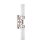 Crystorama Wilcox 2 Light Led Aged Brass Sconce