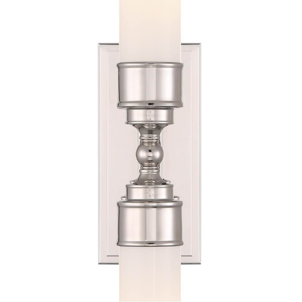 Crystorama WLX-302-PN Polished Nickel Wilcox 2 Light Led Polished Nickel Sconce Image 5