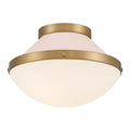 Crystorama XAN-8001-VG-BH Vibrant Gold,Blush Xander 1 Light Vibrant Gold Plus Blush Flush Mount Image 1