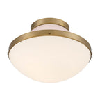 Crystorama XAN-8001-VG-BH Vibrant Gold,Blush Xander 1 Light Vibrant Gold Plus Blush Flush Mount Image 4