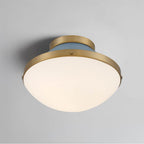Crystorama XAN-8001-VG-BL Vibrant Gold,Blue Xander 1 Light Vibrant Gold Plus Blue Flush Mount Image 2