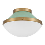 Crystorama Xander 1 Light Vibrant Gold Plus Blush Flush Mount
