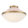 Crystorama XAN-8002-VG-BH Vibrant Gold,Blush Xander 2 Light Vibrant Gold Plus Blush Flush Mount Image 1
