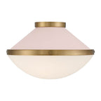 Crystorama XAN-8002-VG-BH Vibrant Gold,Blush Xander 2 Light Vibrant Gold Plus Blush Flush Mount Image 5