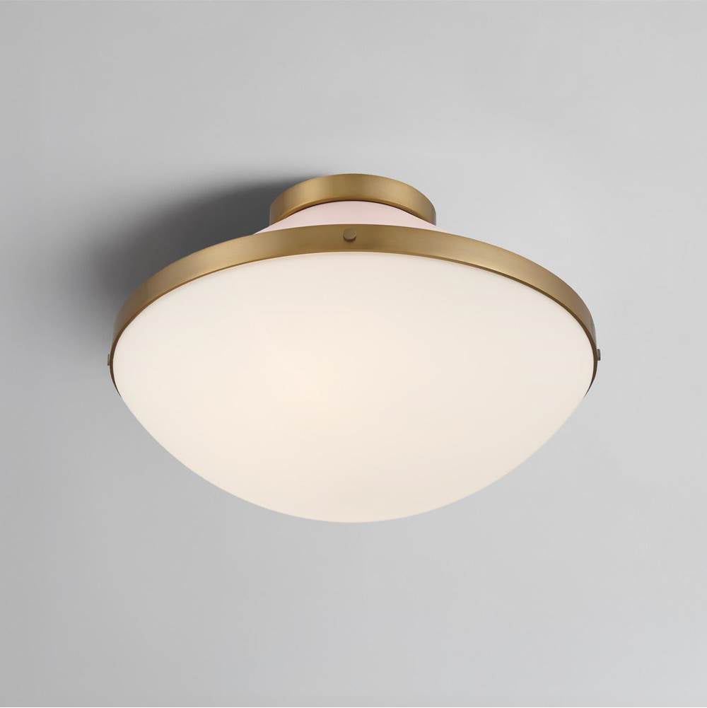 Crystorama XAN-8002-VG-BH Vibrant Gold,Blush Xander 2 Light Vibrant Gold Plus Blush Flush Mount Image 2