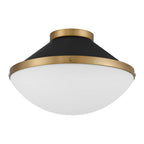 Crystorama Xander 2 Light Vibrant Gold Plus Blush Flush Mount