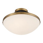 Crystorama XAN-8002-VG-MK Vibrant Gold,Matte Black Xander 2 Light Vibrant Gold Plus Matte Black Flush Mount Image 4