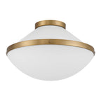 Crystorama Xander 2 Light Vibrant Gold Plus Blush Flush Mount
