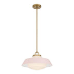 Crystorama XAN-8006-VG-BH Vibrant Gold Xander 16'' Vibrant Gold And Blush Pendant Image 1