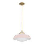 Crystorama Xander 16'' Vibrant Gold And Blush Pendant