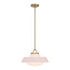 Crystorama XAN-8006-VG-BH Vibrant Gold Xander 16'' Vibrant Gold And Blush Pendant Image 7