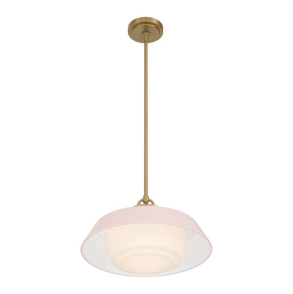 Crystorama XAN-8006-VG-BH Vibrant Gold Xander 16'' Vibrant Gold And Blush Pendant Image 6