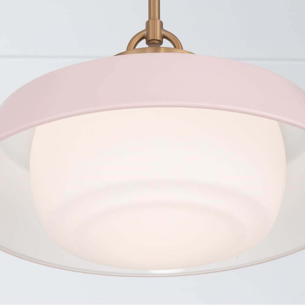 Crystorama XAN-8006-VG-BH Vibrant Gold Xander 16'' Vibrant Gold And Blush Pendant Image 5