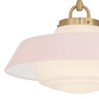 Crystorama XAN-8006-VG-BH Vibrant Gold Xander 16'' Vibrant Gold And Blush Pendant Image 4