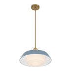 Crystorama XAN-8006-VG-BL Vibrant Gold Xander 16'' Vibrant Gold And Blue Pendant Image 6