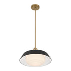 Crystorama XAN-8006-VG-MK Vibrant Gold Xander 16'' Vibrant Gold And Matte Black Pendant Image 6