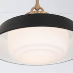 Crystorama XAN-8006-VG-MK Vibrant Gold Xander 16'' Vibrant Gold And Matte Black Pendant Image 5