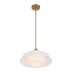 Crystorama XAN-8006-VG-WH Vibrant Gold Xander 16'' Vibrant Gold And White Pendant Image 5