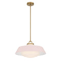 Crystorama XAN-8009-VG-BH Vibrant Gold Xander 20'' Vibrant Gold And Blush Pendant Image 1