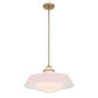 Crystorama XAN-8009-VG-BH Vibrant Gold Xander 20'' Vibrant Gold And Blush Pendant Image 1