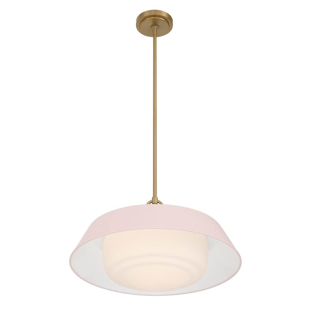 Crystorama XAN-8009-VG-BH Vibrant Gold Xander 20'' Vibrant Gold And Blush Pendant Image 5