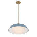 Crystorama XAN-8009-VG-BL Vibrant Gold Xander 20'' Vibrant Gold And Blue Pendant Image 5
