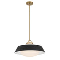 Crystorama XAN-8009-VG-MK Vibrant Gold Xander 20'' Vibrant Gold And Matte Black Pendant Image 1
