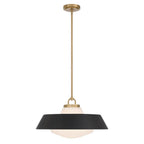 Crystorama XAN-8009-VG-MK Vibrant Gold Xander 20'' Vibrant Gold And Matte Black Pendant Image 6