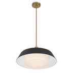Crystorama XAN-8009-VG-MK Vibrant Gold Xander 20'' Vibrant Gold And Matte Black Pendant Image 5