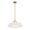 Crystorama XAN-8009-VG-WH Vibrant Gold Xander 20'' Vibrant Gold And White Pendant Image 1