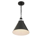 Crystorama XAV-B8301-MK Matte Black Xavier 1 Light Matte Black Pendant Image 5