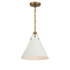 Crystorama Xavier 1 Light Matte Black Pendant