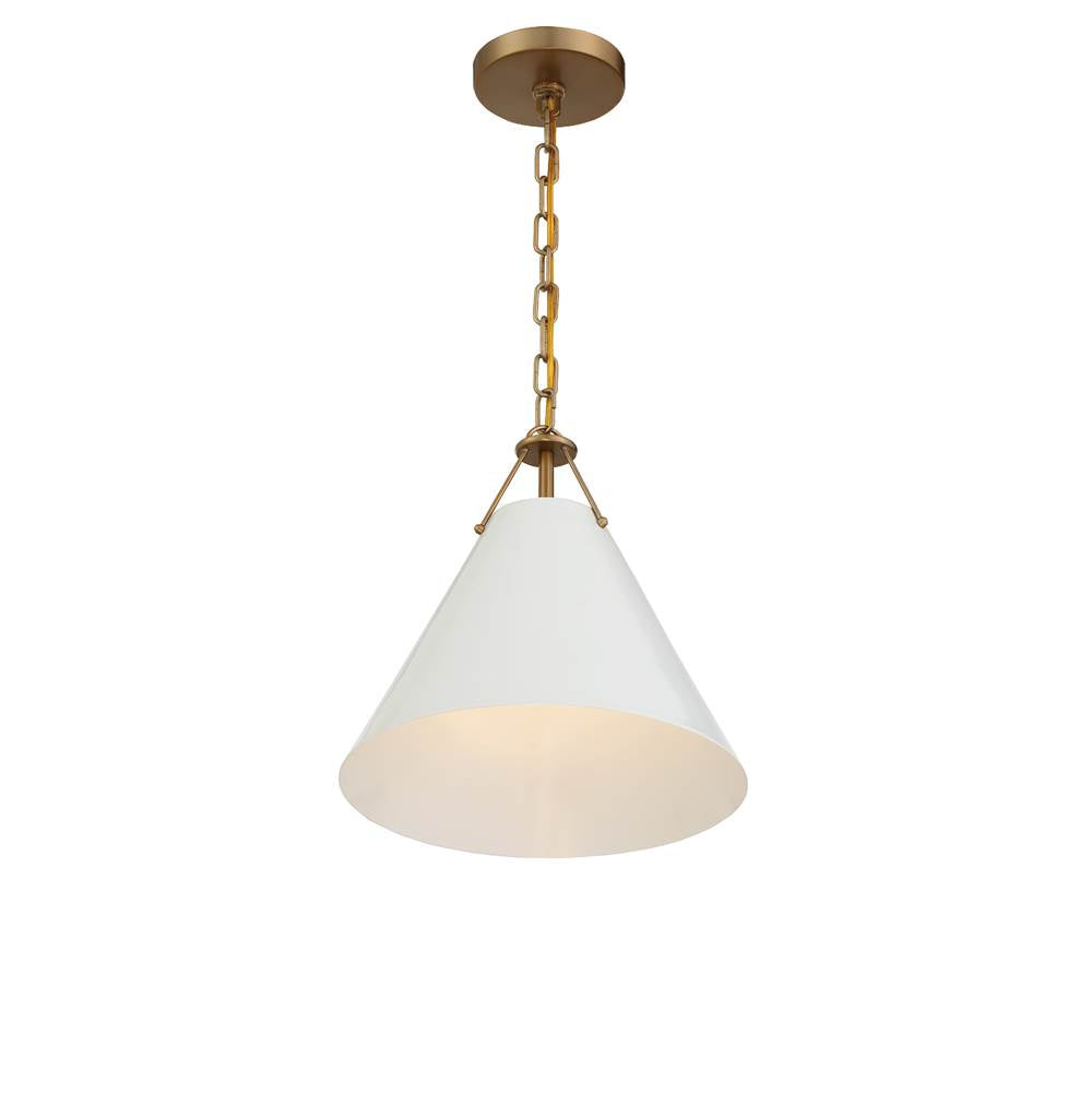 Crystorama XAV-B8301-VG Vibrant Gold Xavier 1 Light Vibrant Gold Pendant Image 5