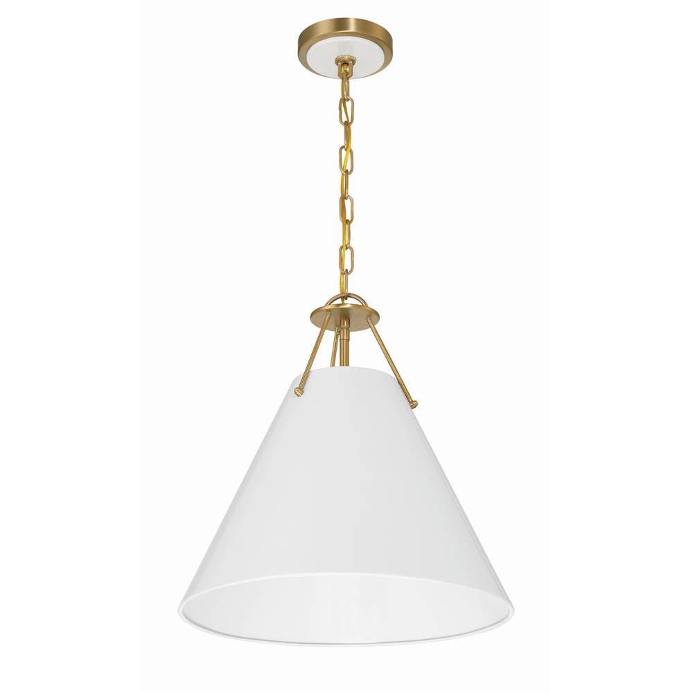 Crystorama XAV-B8305-VG Vibrant Gold Xavier 3 Light Vibrant Gold Pendant Image 1