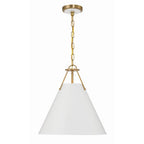 Crystorama Xavier 3 Light Matte Black Pendant