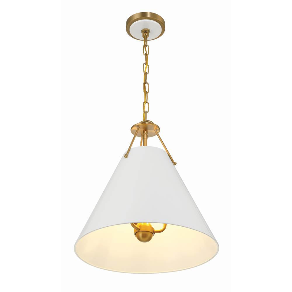 Crystorama XAV-B8305-VG Vibrant Gold Xavier 3 Light Vibrant Gold Pendant Image 2