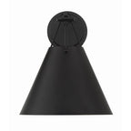 Crystorama XAV-B8311-MK Matte Black Xavier 1 Light Matte Black Task Sconce Image 2