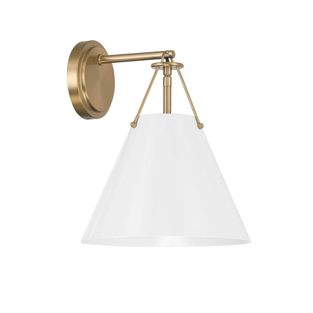 Crystorama Xavier 1 Light Matte Black Task Sconce