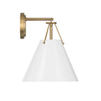 Crystorama XAV-B8311-VG-WH Vibrant Gold,White Xavier 1 Light Vibrant Gold Plus White Sconce Image 5