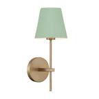 Crystorama XAV-B8321-VG-GR Vibrant Gold,Green Xavier 1 Light Vibrant Gold Plus Green Sconce Image 1