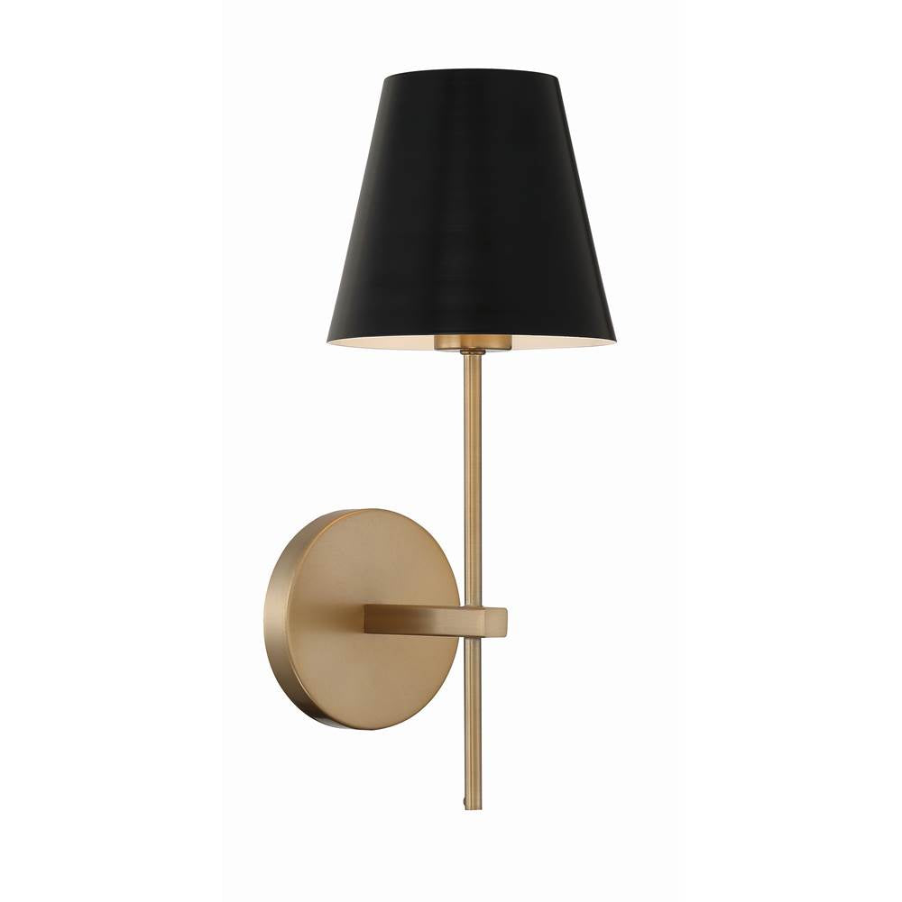 Crystorama XAV-B8321-VG Vibrant Gold Xavier 1 Light Vibrant Gold Wall Mount Image 1