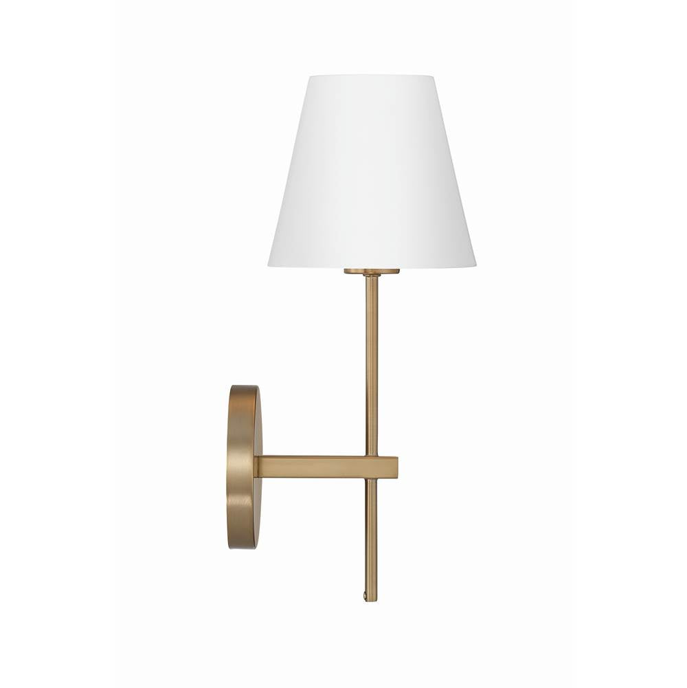 Crystorama XAV-B8321-VG Vibrant Gold Xavier 1 Light Vibrant Gold Wall Mount Image 4
